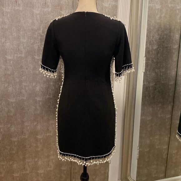Style Mafia pearl fringe mini dress, S - Picture 6 of 9
